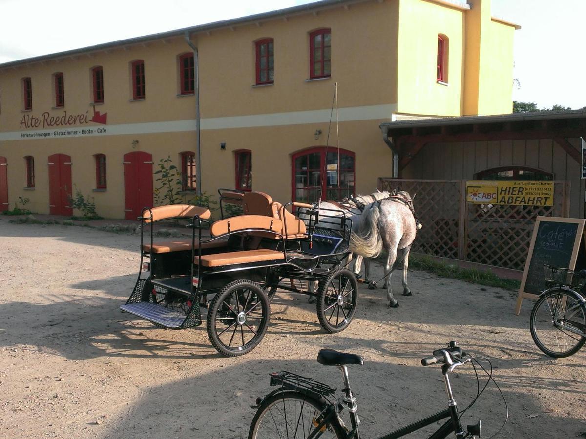 Kulturgasthof Alte Reederei Aparthotel Fürstenberg-Havel Exteriör bild